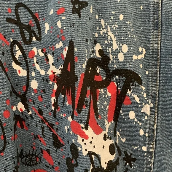 The Top Romance Blue Distressed Jean Jacket​​ - Picture 8 of 14